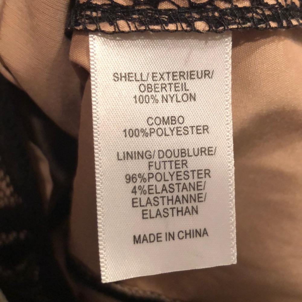 Adrianna Papell Black Lace Sleeve Dress NWT 4P 12 - Picture 8 of 8